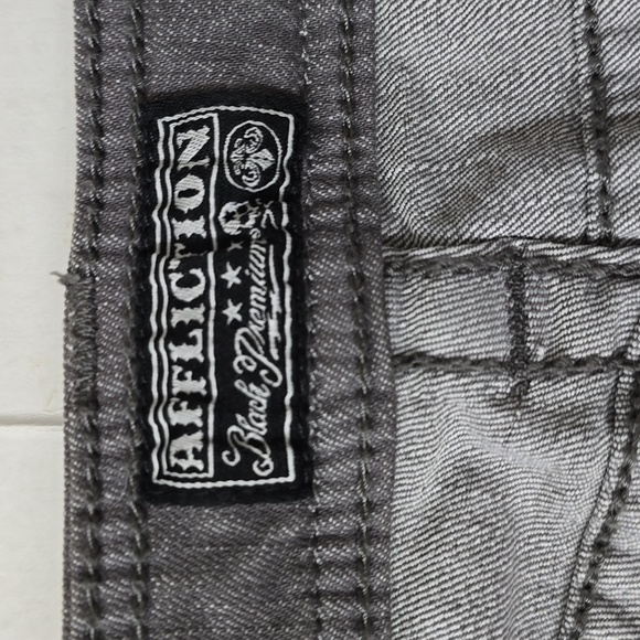 Affliction-Raquel- Size 30 Jean's from the black Premium line- Fluer Gray - Picture 6 of 12